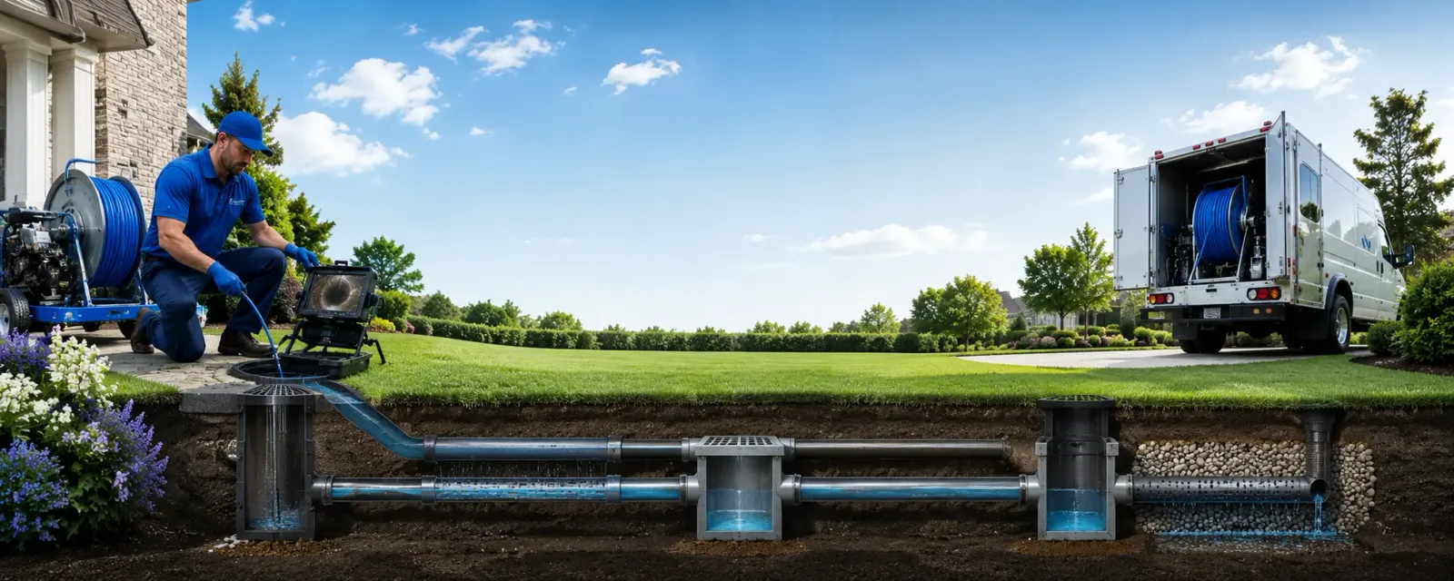 Outdoor drain cleaning information for Pleasant Lake, IN